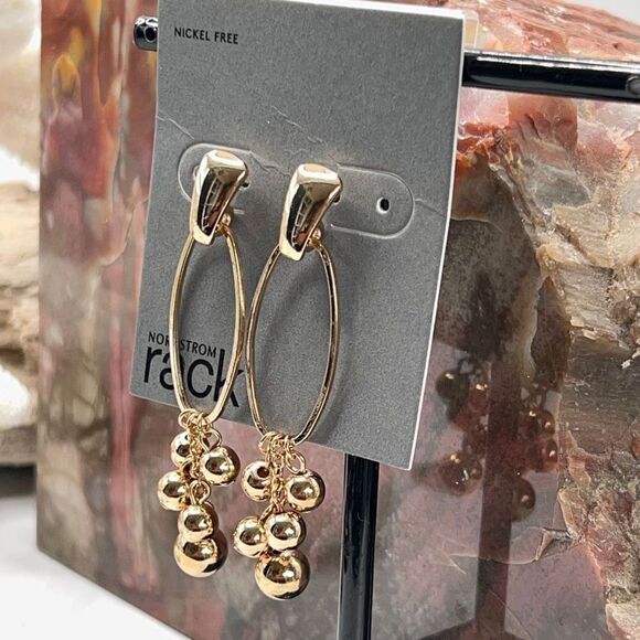 Nordstroms Rack Statement Dangle Gold Earrings$16ea / 3 for $25 - Picture 6 of 8